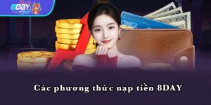 Các phương thức nạp tiền 8DAY